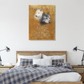 Code van de Wolf Canvas Afdruk (Insitu (Slaapkamer))