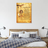 Code van de Wolf droomvanger Canvas Afdruk (Insitu (Slaapkamer))