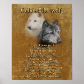 Code van de Wolf Poster (Voorkant)