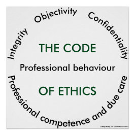 "Code van ethiek - 5 fundamentele principes" Perfect Poster