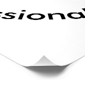 "Code van ethiek - 5 fundamentele principes" Perfect Poster (Hoek)