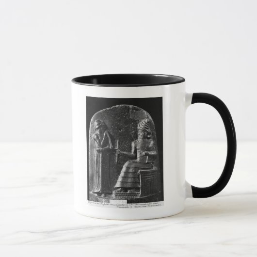 Code van Hammurabi, bovenaan de stele Mok (Rechts)