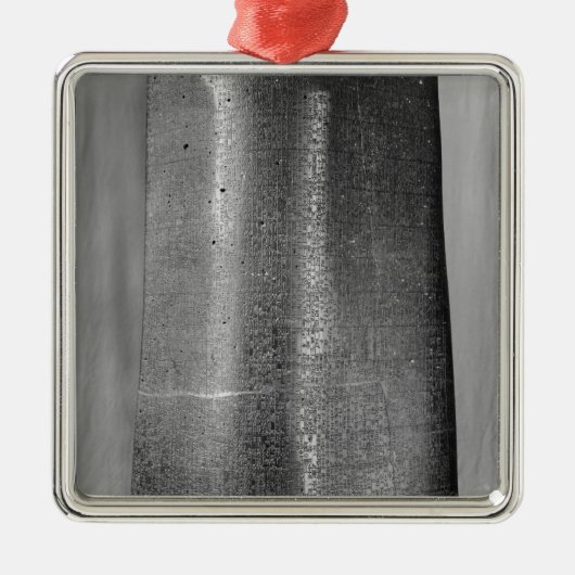 Code van Hammurabi, nadere gegevens over de kolom Metalen Ornament (Voorkant)
