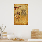 Code van het poster Wolf dreamcatcher (Keuken)
