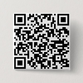 Code van kleurrijke Q R Vierkante Button 5,1 Cm