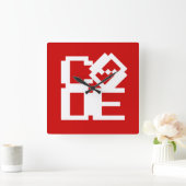 CODE VIERKANTE KLOK (Huis)