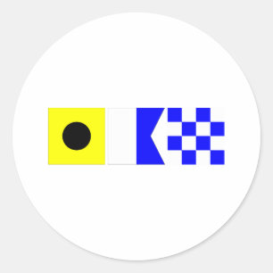 Code Vlag Ian Ronde Sticker
