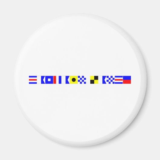 Code Vlag Kapitein Lance Magneet (Voorkant)