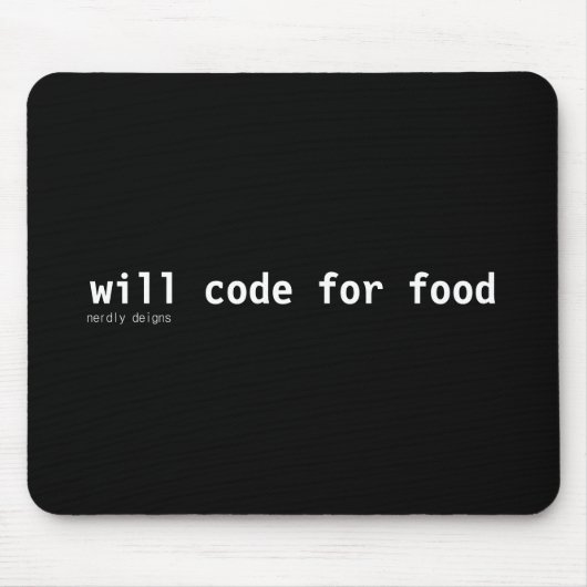 code voor mousepad voor levensmiddelen muismat (Voorkant)