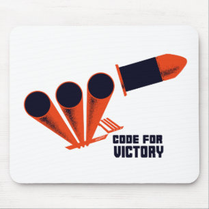 Code voor overwinning — WW2 Muismat