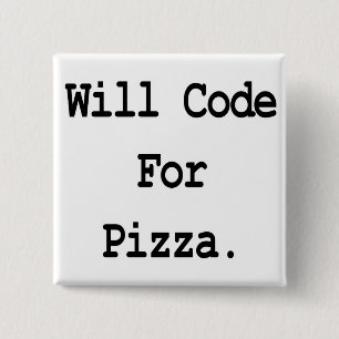 code voor pizza vierkante button 5,1 cm