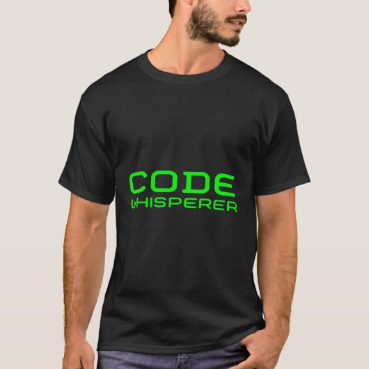 Code Whisperer Computerprogrammering Coder Coderin T-shirt (Voorkant)