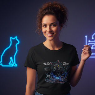 Code Whisperer Developer Kat Zwart Dames T-shirt