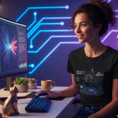 Code Whisperer Développeur Chat Femme noir T-shirt