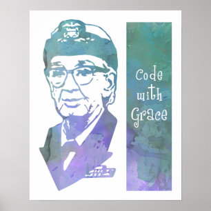 Code with Grace 16"x20" poster