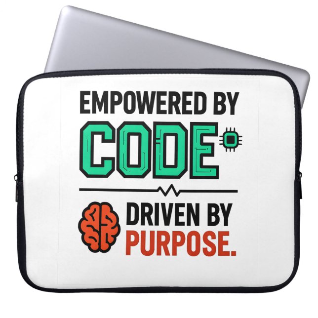 Code With Purpose Laptop Sleeve (Voorkant)