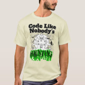 Code zoals niemand spookt.w t-shirt (Voorkant)