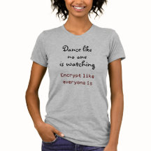 Codeer zoals iedereen die T-shirt kijkt