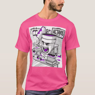 Codeine Double Cup Paars Drink Sizzurp Rap H T-shirt