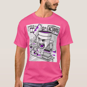 Codeine Double Cup Paars Drink Sizzurp Rap H T-shirt