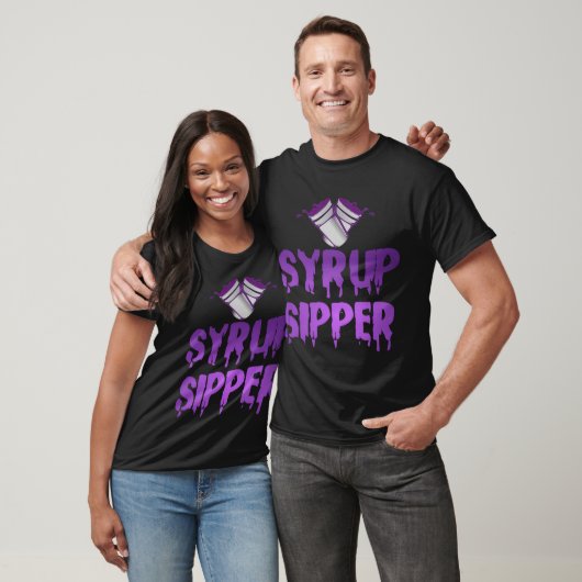 Codeine Lean Sizzurp Paarse Drink hoestsiroop Sipp T-shirt (Unisex)
