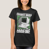 Coder Codeine Programmer Software Programmering Co T-shirt (Voorkant)