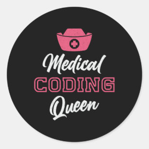 Coder Coder Codering ICD Programmer Coder Ronde Sticker