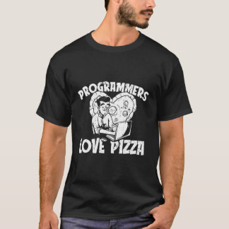 Coder Codering Software Engineer Ontwikkelaar Pizz T-shirt
