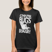 Coder Codeur Ontwikkelaar Software Engineer Kat P T-shirt (Voorkant)