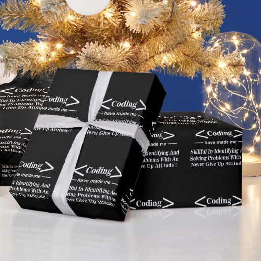Coder Codeur Programmeur Codering Cadeaupapier (Feestdagen)