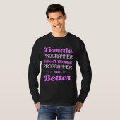 Coder Female Developer Coding Software Engineer Pr T-shirt (Voorkant volledig)