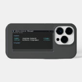 Coder Format Computer Programmer Notitieblok Donke iPhone Hoesje (Achterkant horizontaal)