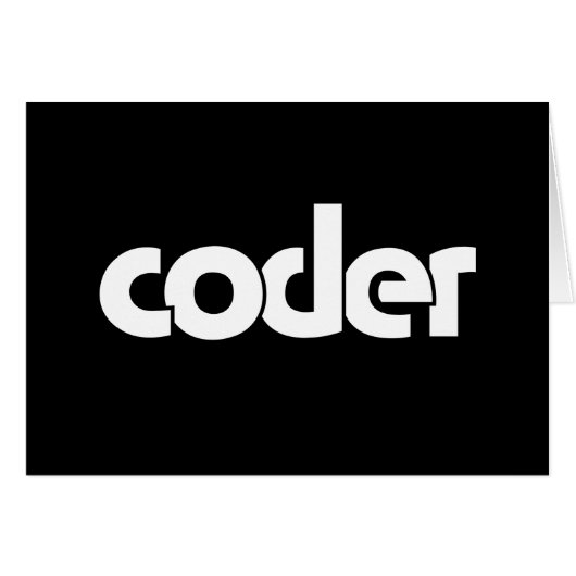 Coder Kaart (Voorkant Horizontaal)