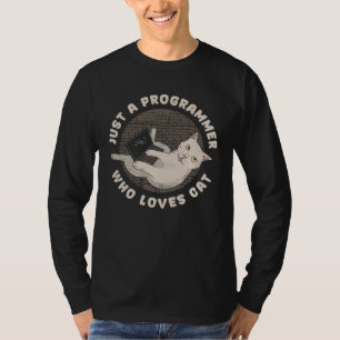 Coder Kat ontwikkelaar Software ingenieur Kat Prog T-shirt