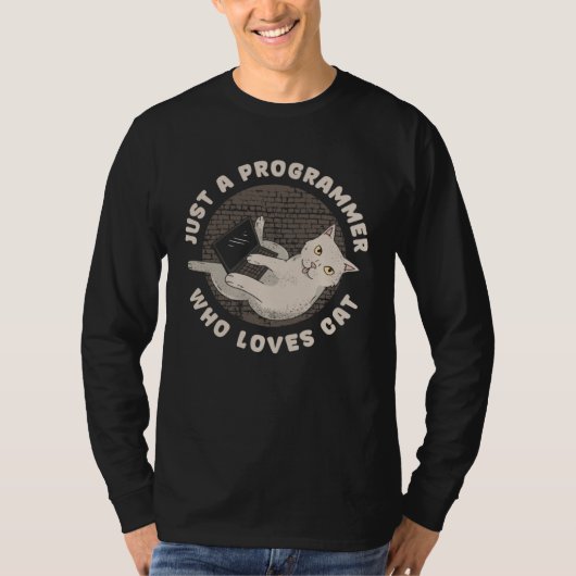 Coder Kat ontwikkelaar Software ingenieur Kat Prog T-shirt (Voorkant)