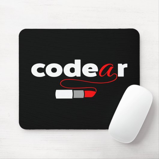 Coder - meisje muismat (Met muis)
