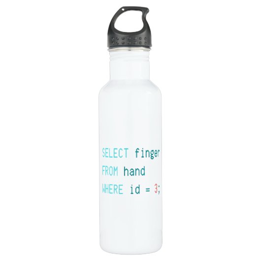 CODER MIDDLE FINGER - SELECTEER VINGER UIT DE HAND WATERFLES (Voorkant)