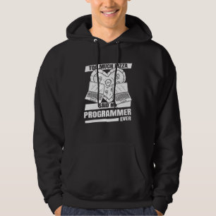 Coder Ontwikkelaar Software Engineer Pizza Program Hoodie