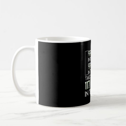 Coder Programmer 99 bugs maakt 117 buik vast Koffiemok (Links)