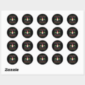 Coder Sinterklaas SQL Clause komt naar de stad Ronde Sticker (Vel)