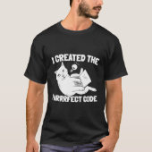 Coder Software Engineer Codering Programmering Cat T-shirt (Voorkant)
