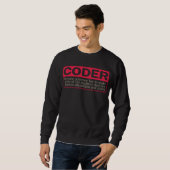 coder, waarom niet! trui (Voorkant volledig)