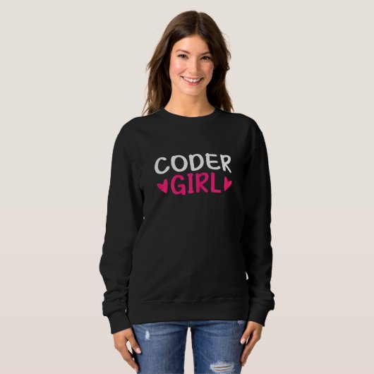 Coderaar Girl, Coding Software Computer Programmin Trui (Voorkant volledig)