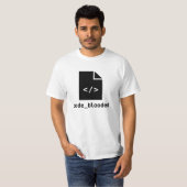Coderend shirt voor coderende programmeurs (Voorkant volledig)