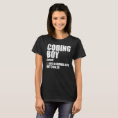 Codering Boy Definition Noun Software Developer Pr T-shirt (Voorkant volledig)