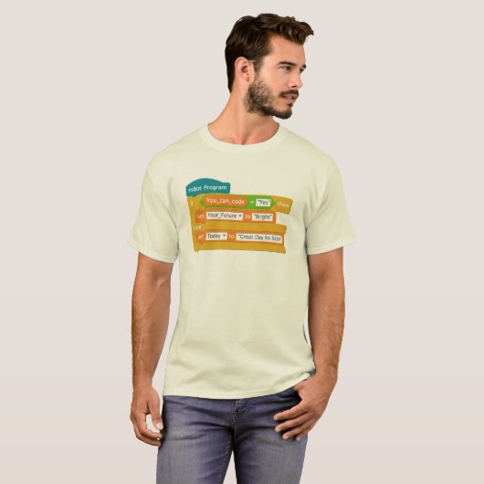 Codering = Bright Future T-shirt (Voorkant volledig)