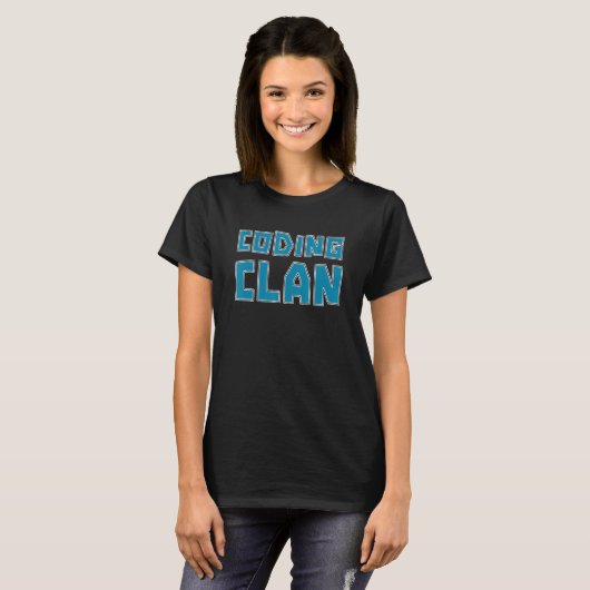 Codering Clan Coder Software Ontwikkelaar Programm T-shirt (Voorkant volledig)