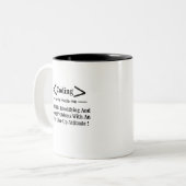 Codering Coder Programmer Coding Tweekleurige Koffiemok (Voorkant links)