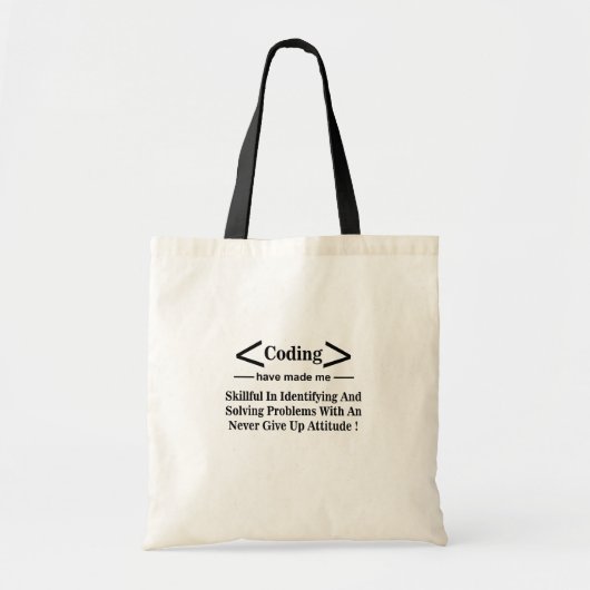 Codering Coder Programmer Ontwikkelaar Codering Tote Bag (Voorkant)