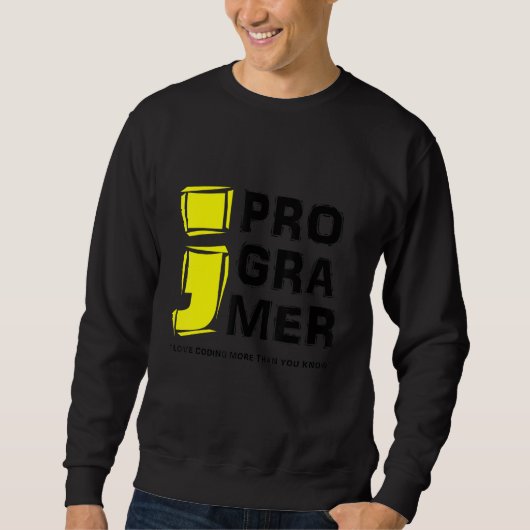 Codering Computer Programmer Love Coding Meer dan Trui (Voorkant)